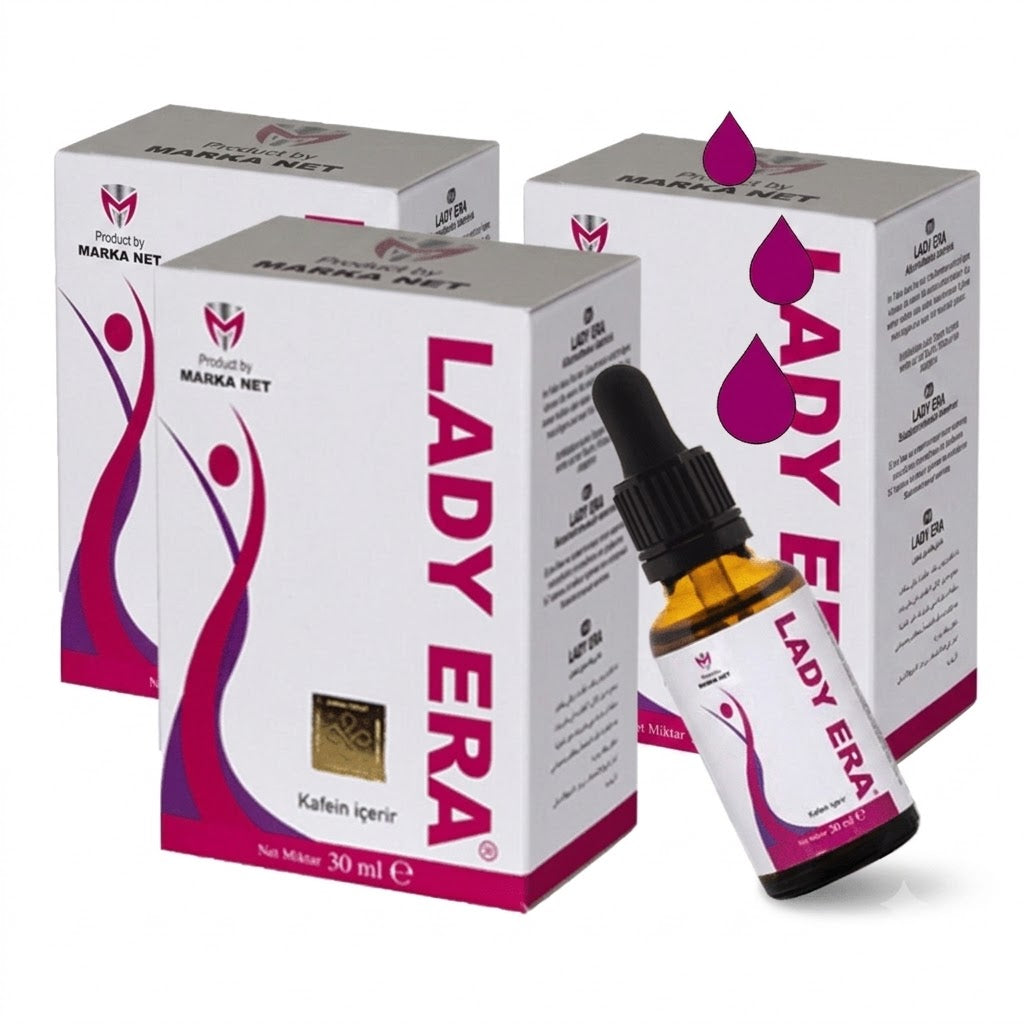 قطرات Lady Era العشبية للنساء – دعم الطاقة والحيوية بتركيبة نباتية | عبوتان + واحدة مجاناً