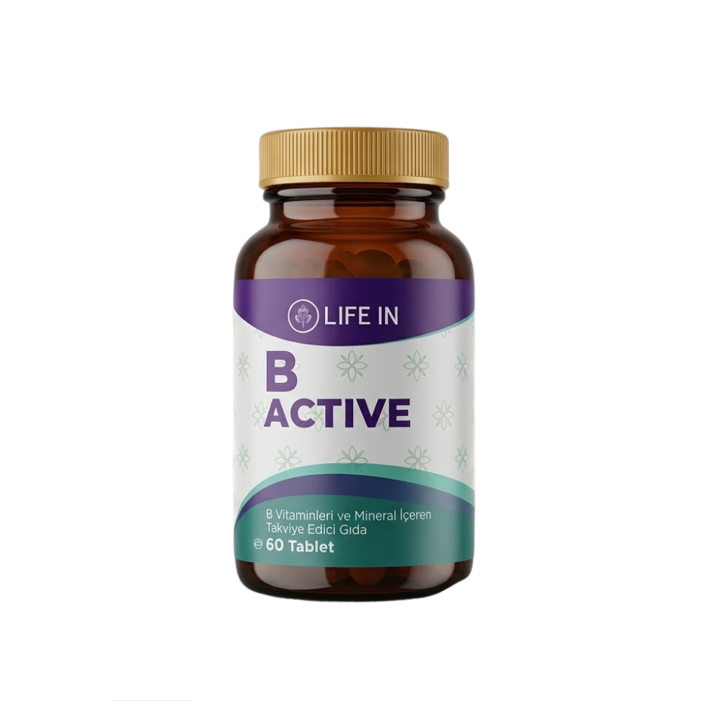 Life In مكمل فيتامين B Active 60 قرص