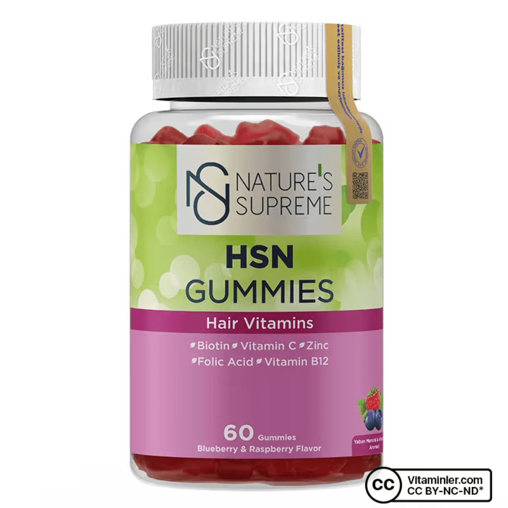 Nature's Supreme مكمل HSN لدعم الشعر والبشرة والأظافر 60 كبسولة