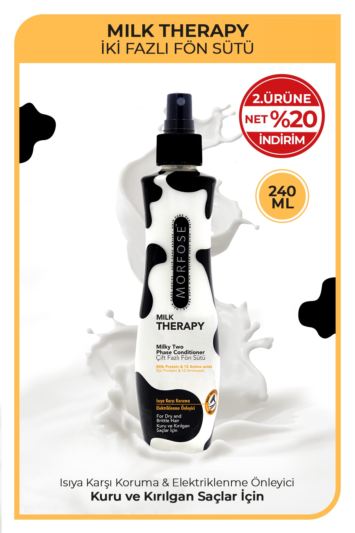 Morfose Milk Therapy Two-Phase Hair Spray 240ml