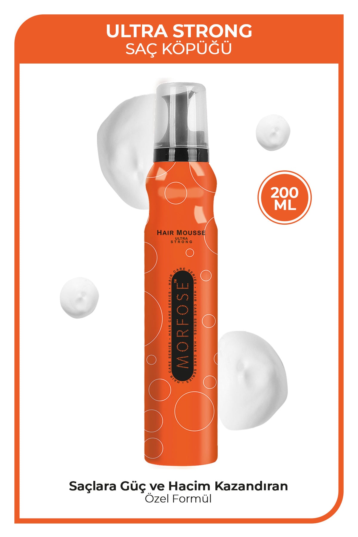 Morfose Ultra Strong Hold Hair Mousse 200ml