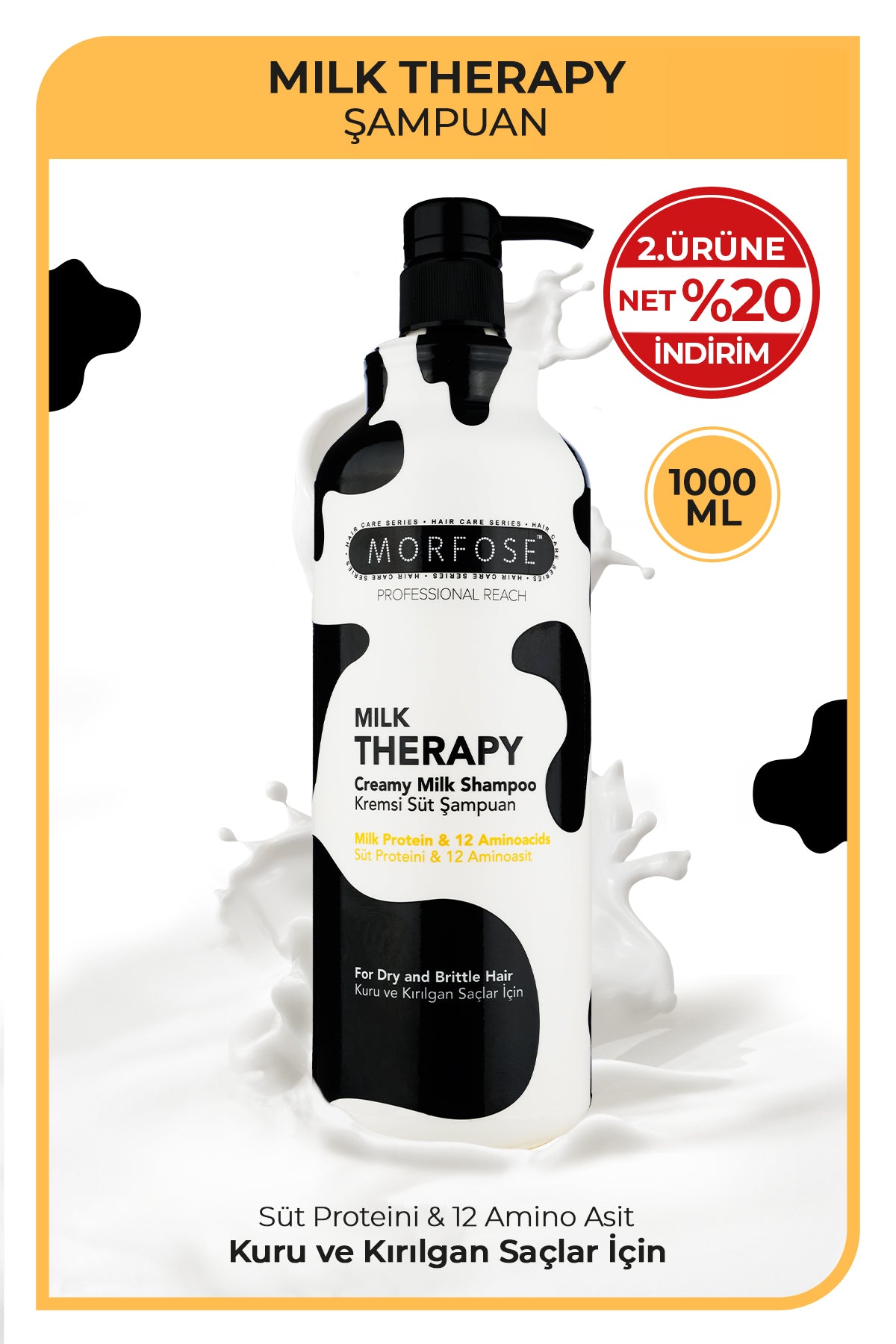 Morfose Milk Therapy Shampoo 1000ml