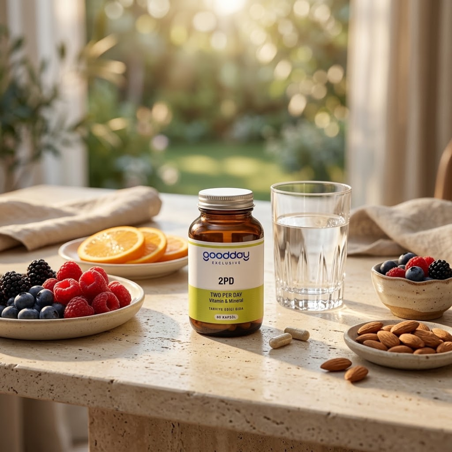 مكمل GOODDAY الغذائي متعدد الفيتامينات والمعادن 60 كبسولة