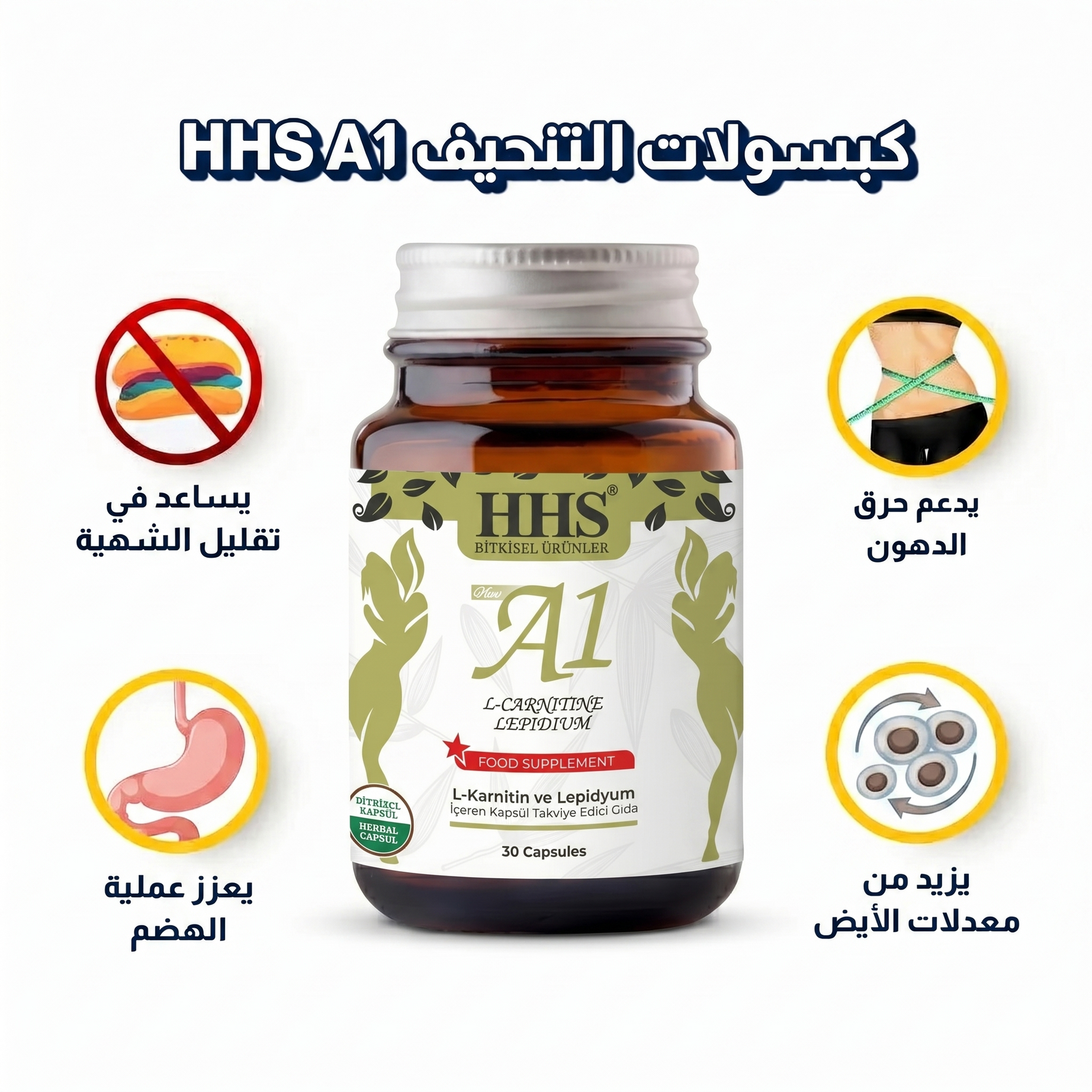 كبسولات التنحيف التركية | كبسولات التنحيف HHS A1