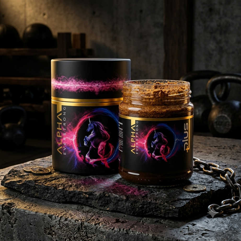 ALPHA EVERSTRONG معجون الجنسنغ لتعزيز الطاقة والأداء 240 غرام