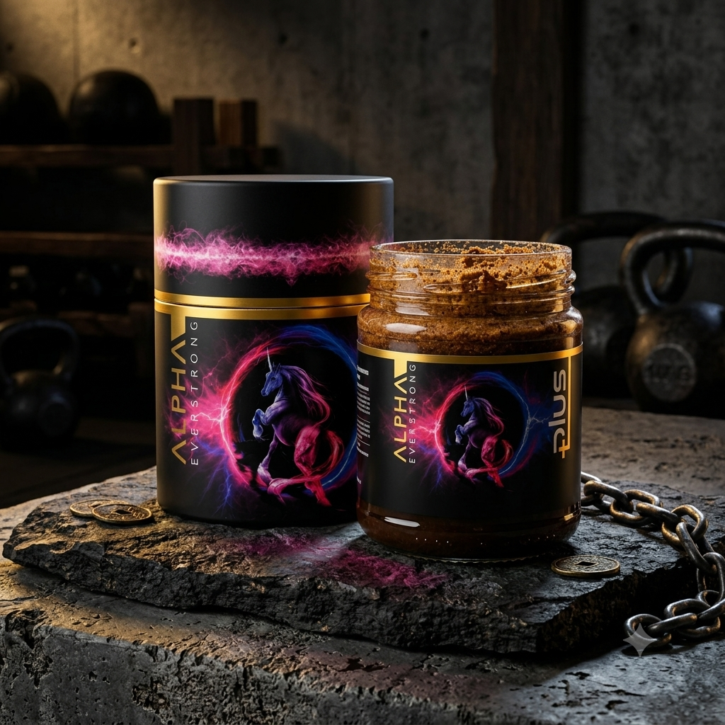 ALPHA EVERSTRONG معجون الجنسنغ لتعزيز الطاقة والأداء 240 غرام