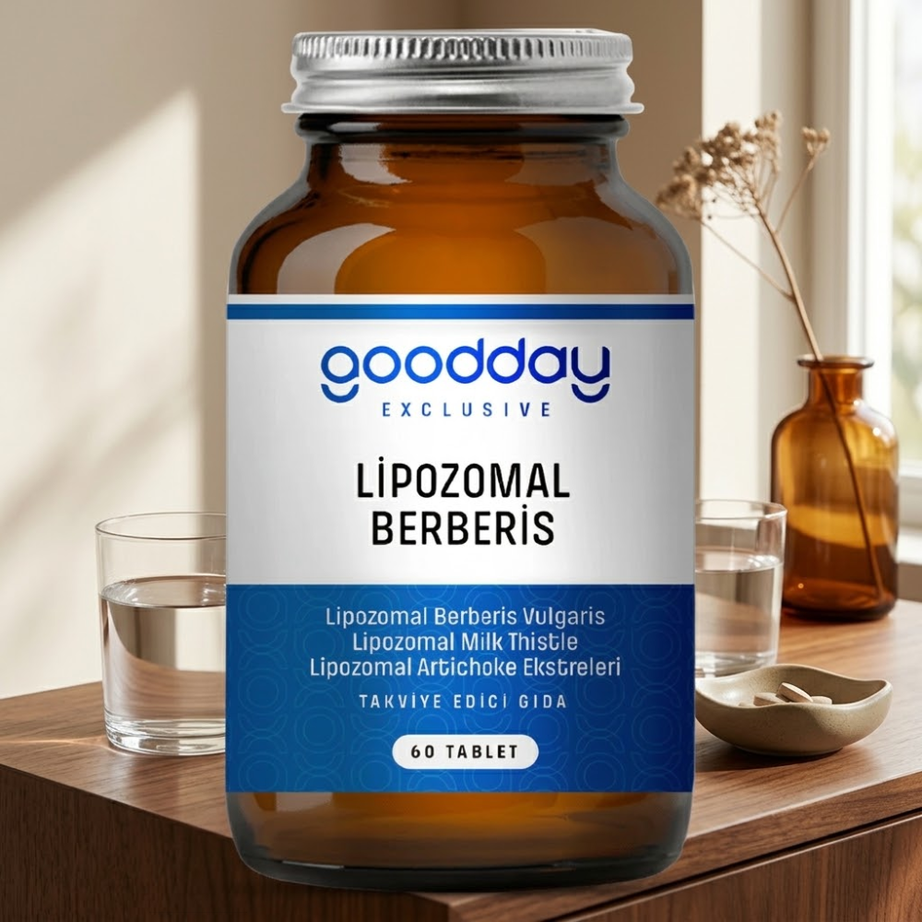 Goodday مكمل البربريس اليبوزومي الغذائي لدعم صحة الكبد ووظائف الجسم الطبيعية 60 قرص