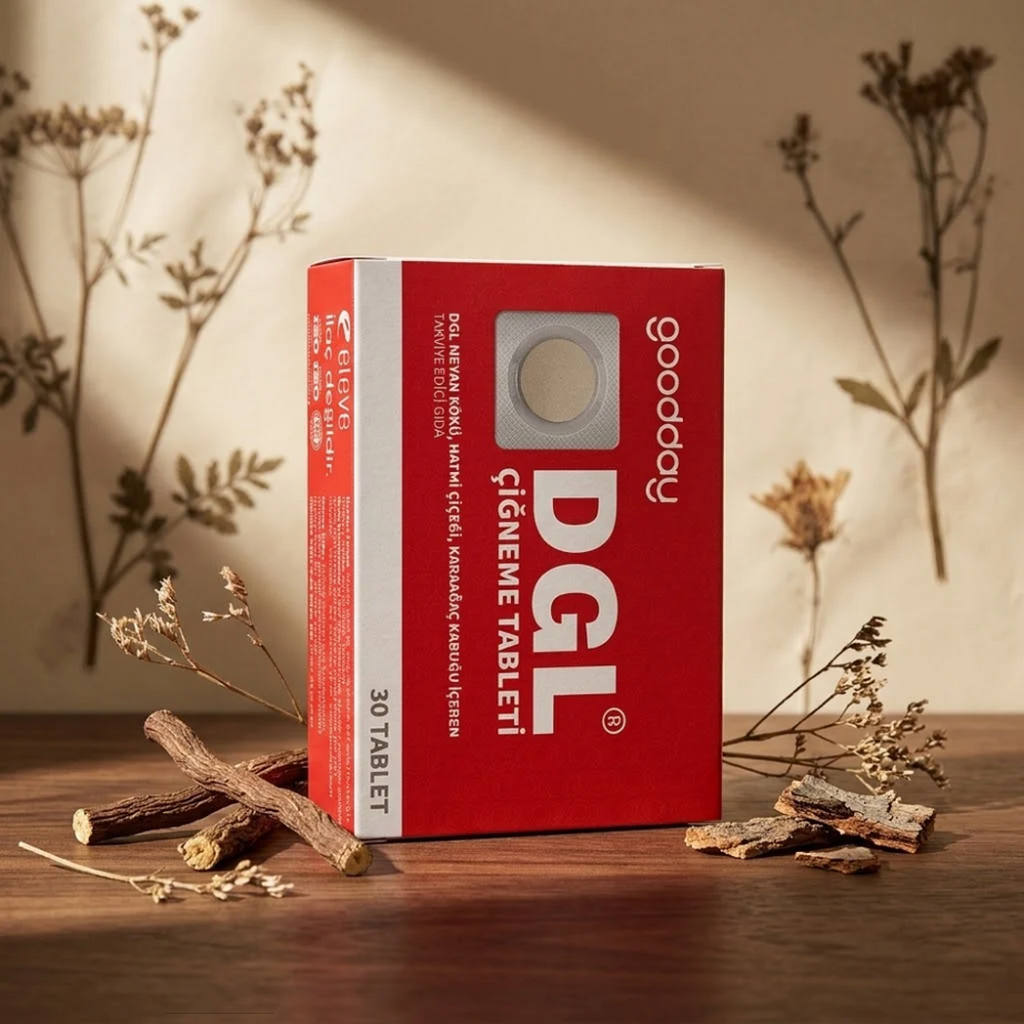 Goodday أقراص DGL لدعم الجهاز الهضمي ووظائفه الطبيعية 30 قرص
