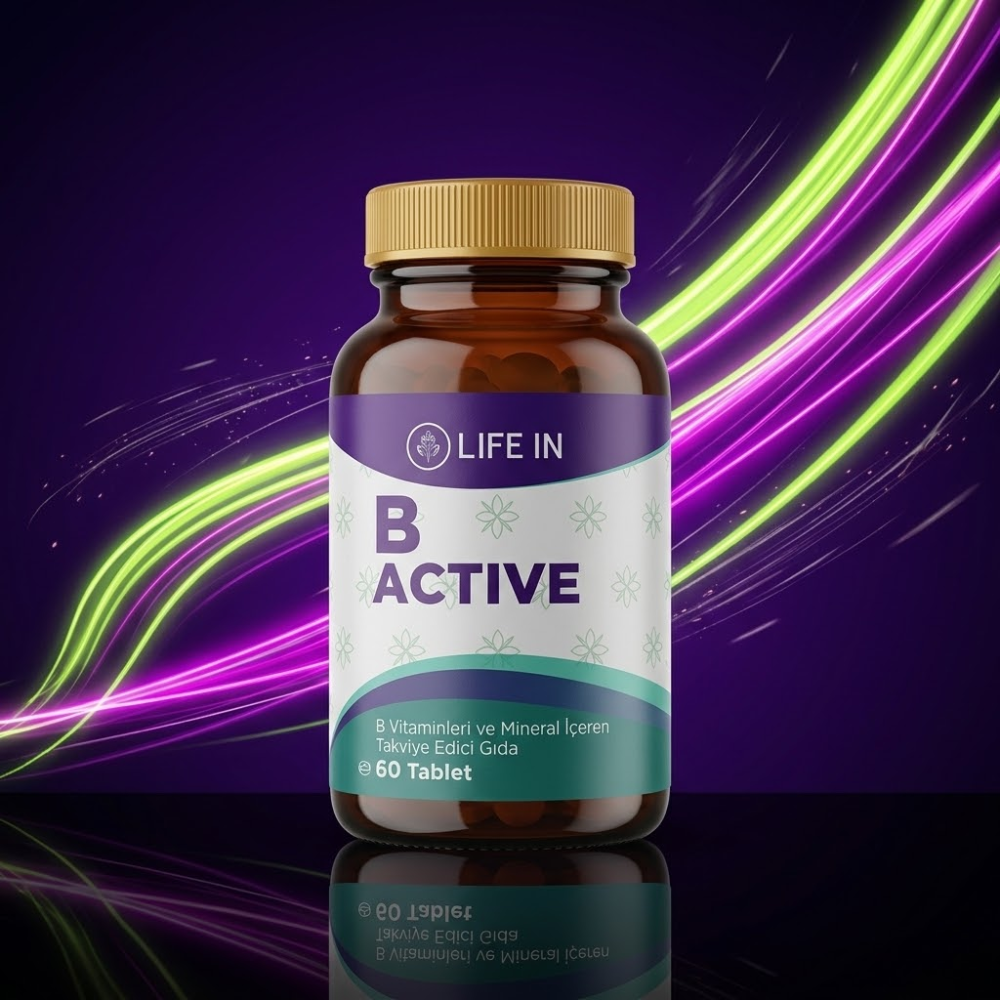 Life In مكمل فيتامين B Active 60 قرص