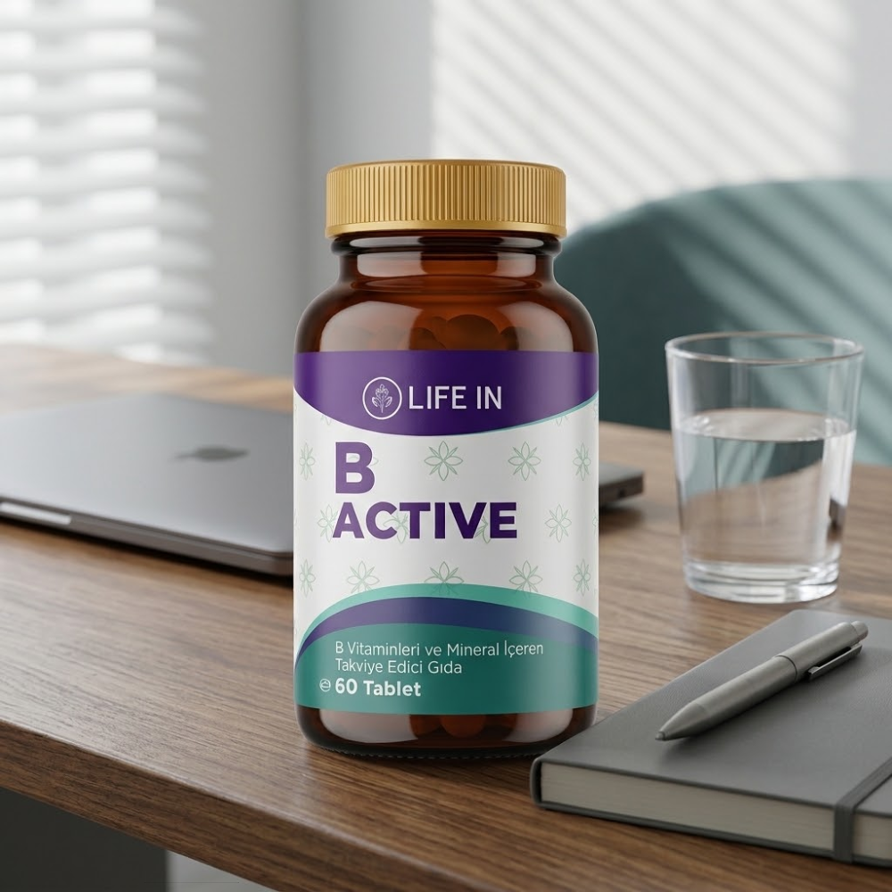 Life In مكمل فيتامين B Active 60 قرص