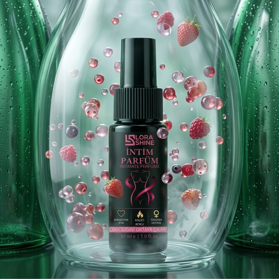 LoraShine بخاخ عطري منعش للمناطق الحساسة للنساء 30 مل