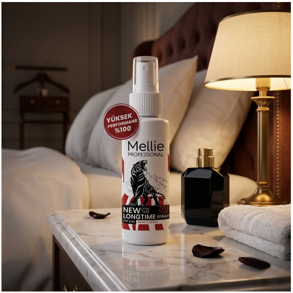 Mellie Professional بخاخ مؤخر للرجال لتحكم أفضل وتجربة أطول 60 مل عبوتان