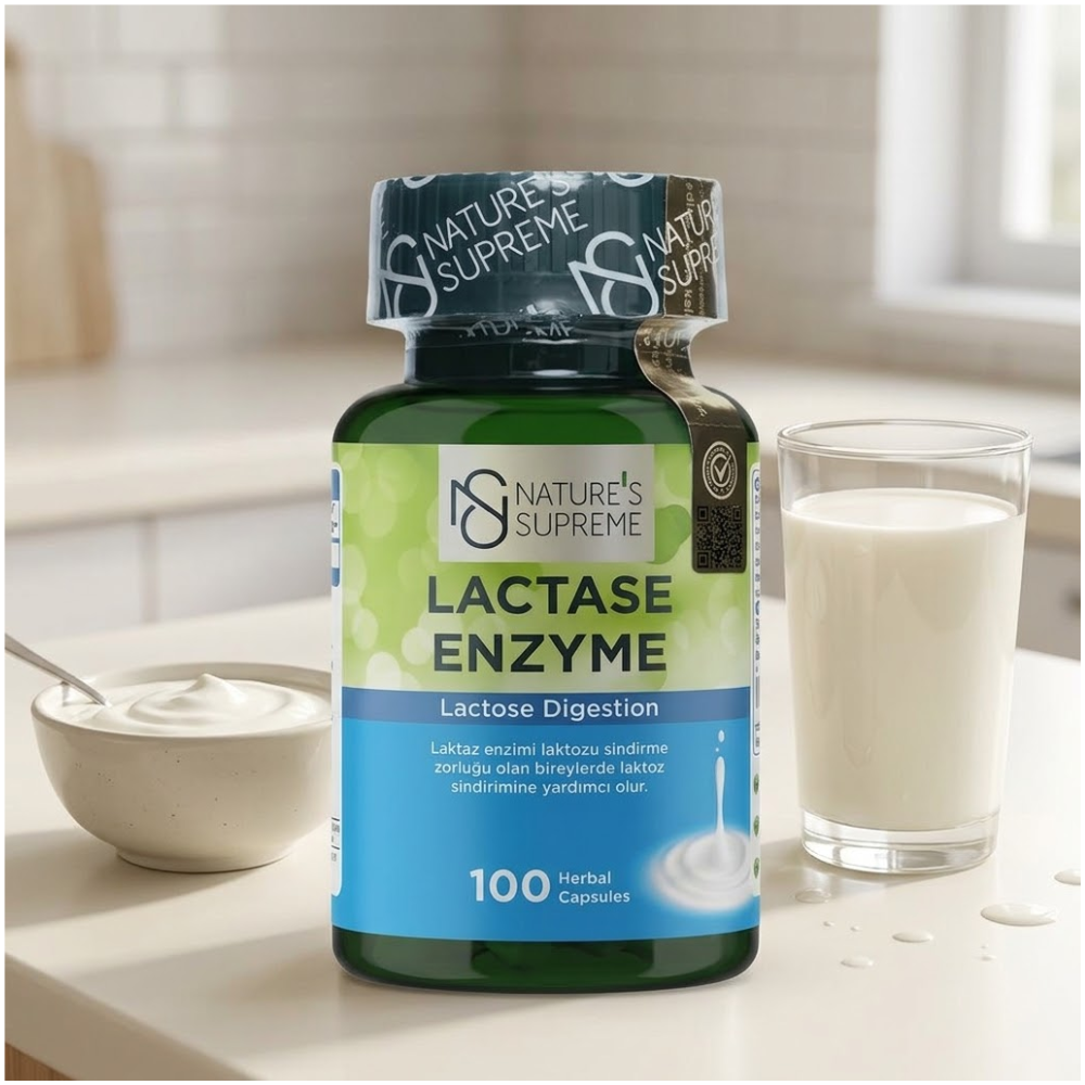 Nature's Supreme كبسولات إنزيم اللاكتيز 100 كبسولة