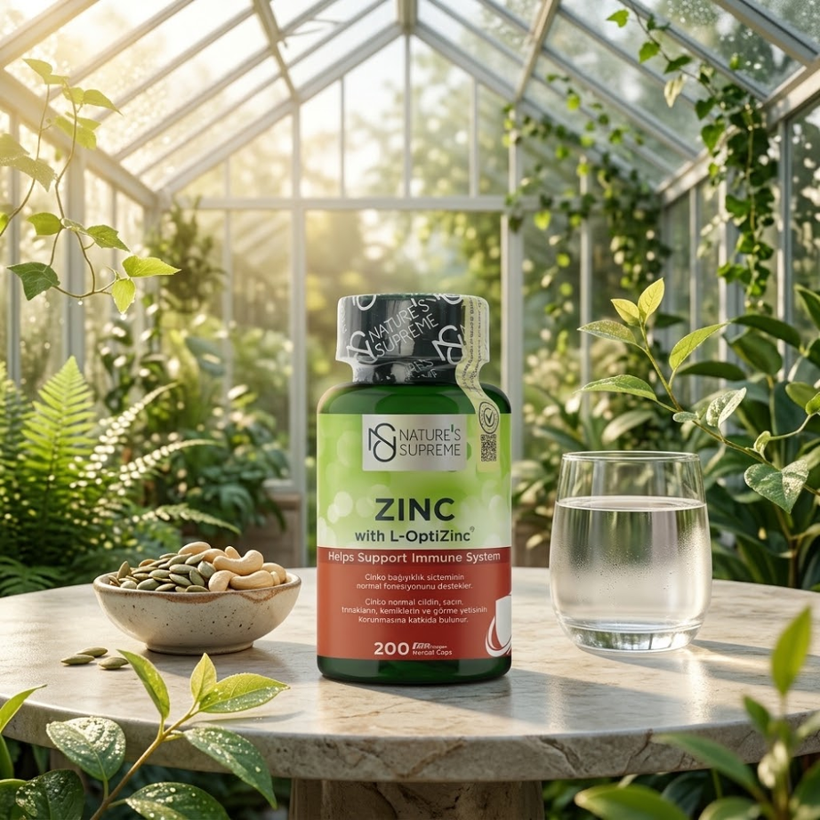 Nature's Supreme مكمل الزنك لدعم صحة الجسم 15 ملغ _ 200 كبسولة