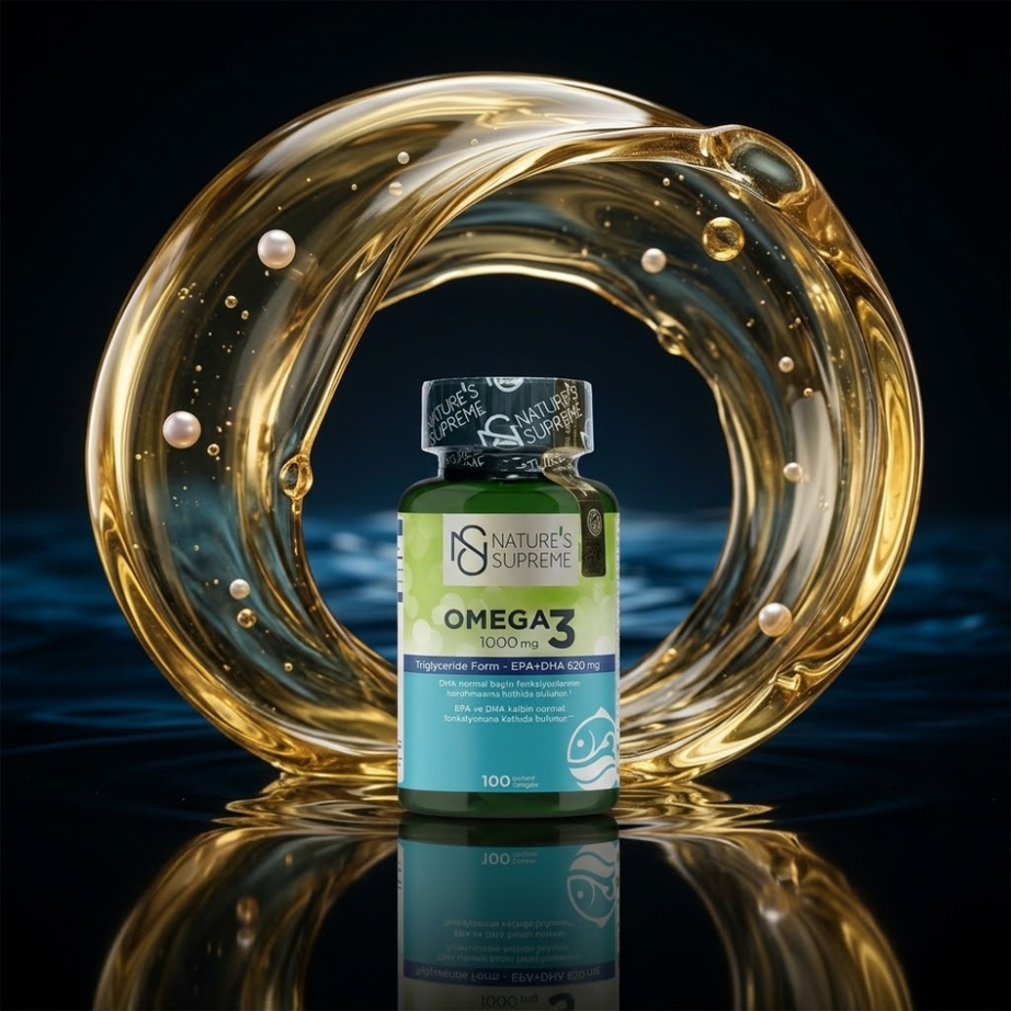 Nature's Supreme مكمل أوميغا 3 الغذائي 1000 ملغ _ 100 كبسولة