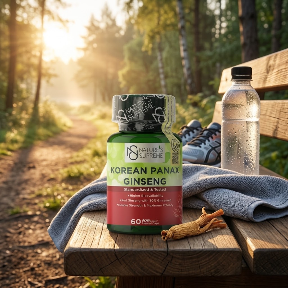 Nature's Supreme مكمل الجنسنغ الكوري 60 كبسولة