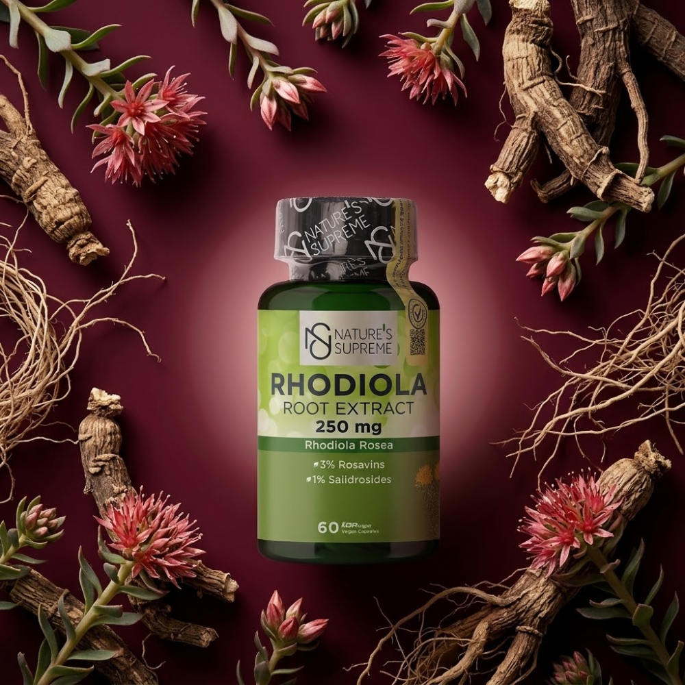 Nature's Supreme مكمل مستخلص جذور الروديولا 60 كبسولة