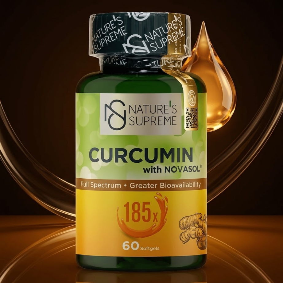 Nature's Supreme مكمل الكركمين الغذائي 60 كبسولة