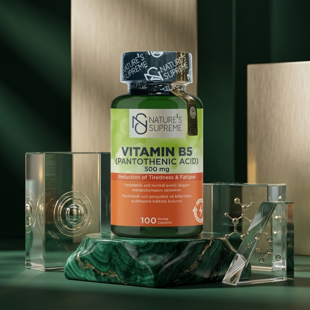 Nature's Supreme فيتامين B5 500 ملغ _ 100 كبسولة