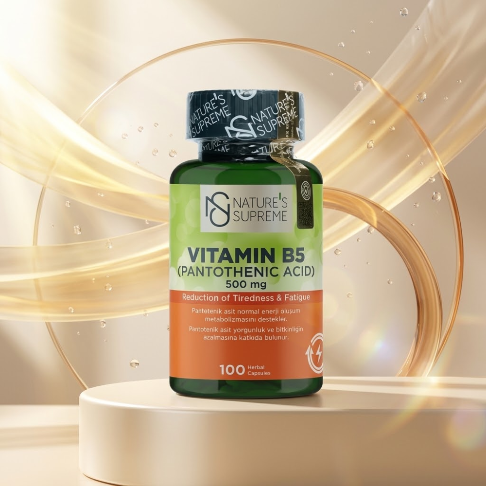 Nature's Supreme فيتامين B5 500 ملغ _ 100 كبسولة