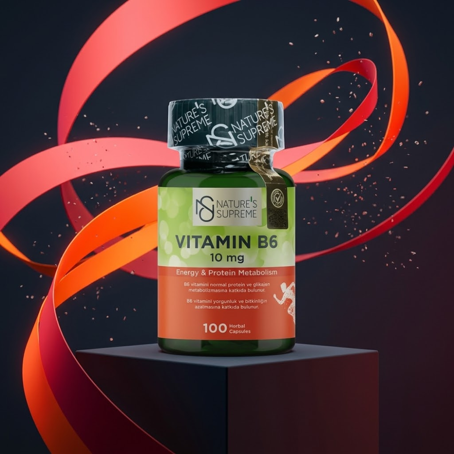 Nature's Supreme فيتامين B6 10 ملغ _ 100 كبسولة