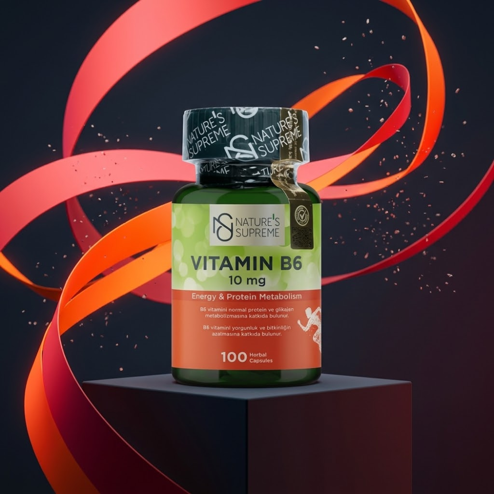Nature's Supreme فيتامين B6 10 ملغ _ 100 كبسولة