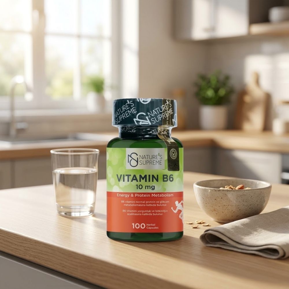 Nature's Supreme فيتامين B6 10 ملغ _ 100 كبسولة
