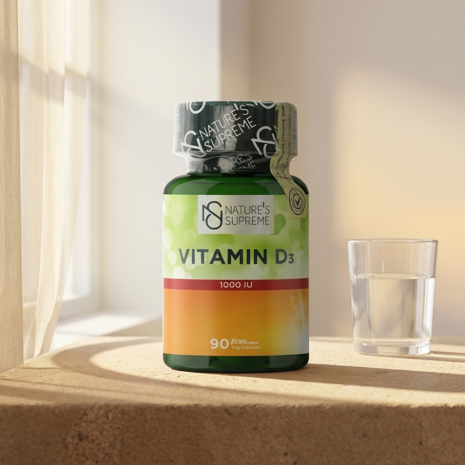 Nature's Supreme مكمل فيتامين D3 1000 IU _ 90 كبسولة