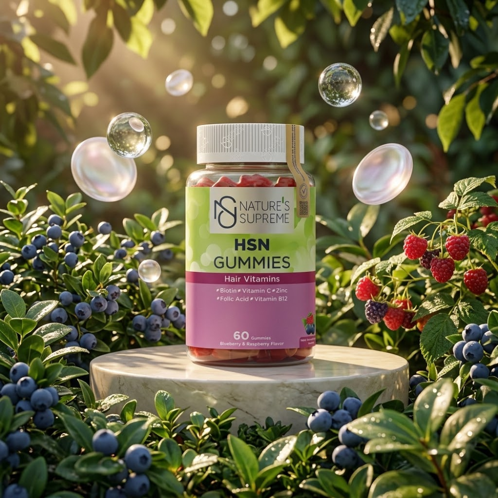 Nature's Supreme مكمل HSN لدعم الشعر والبشرة والأظافر 60 كبسولة