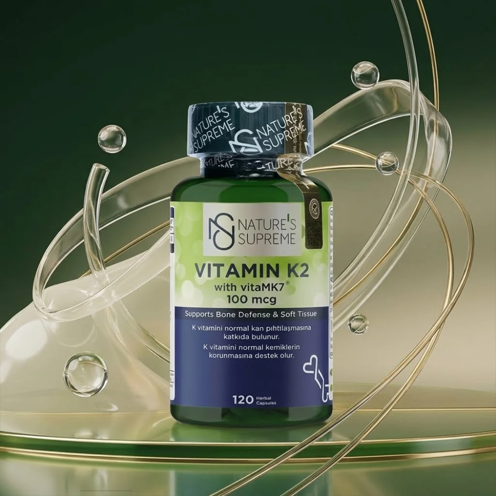 Nature's Supreme فيتامين K2 100 mcg _ 120 كبسولة