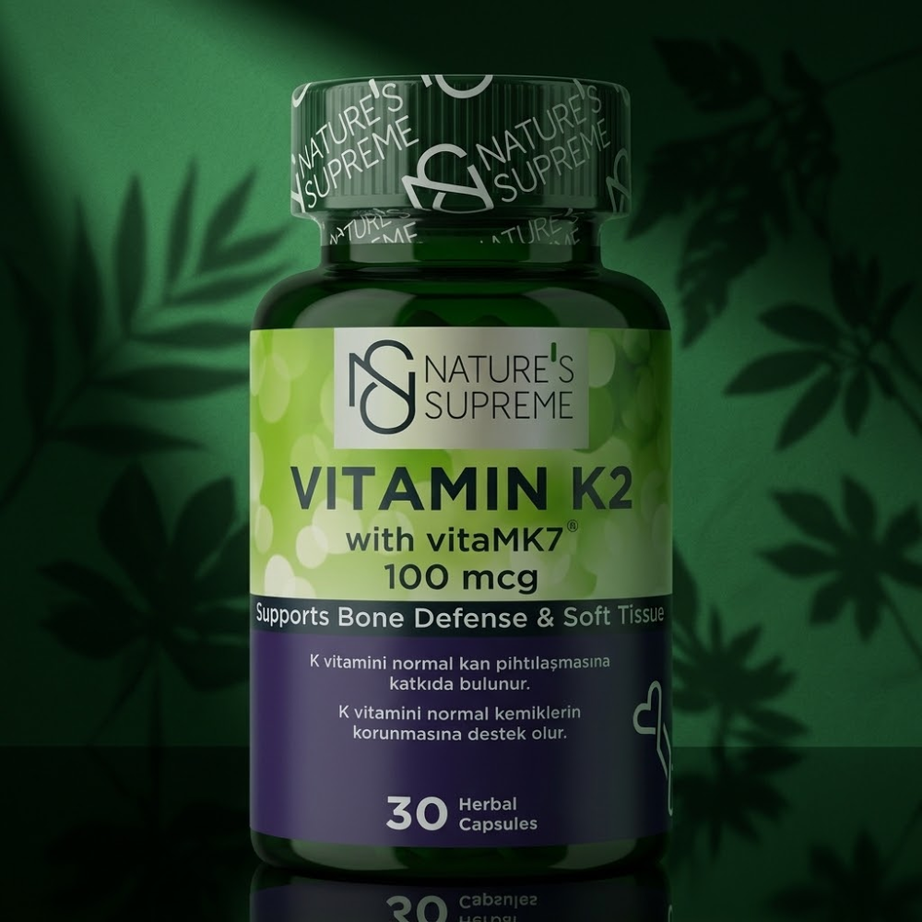 Nature's Supreme فيتامين K2 100 mcg _ 30 كبسولة