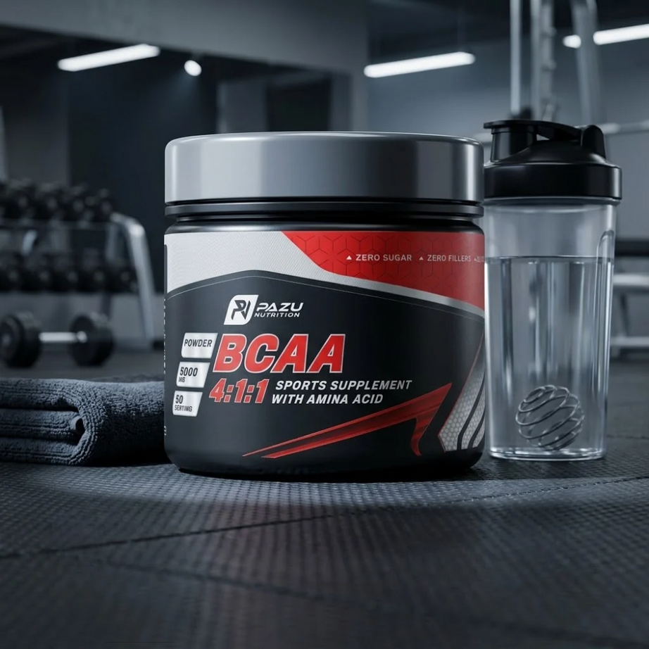 PAZU مكمل BCAA لدعم الاستشفاء العضلي والأداء الرياضي – 250 غرام