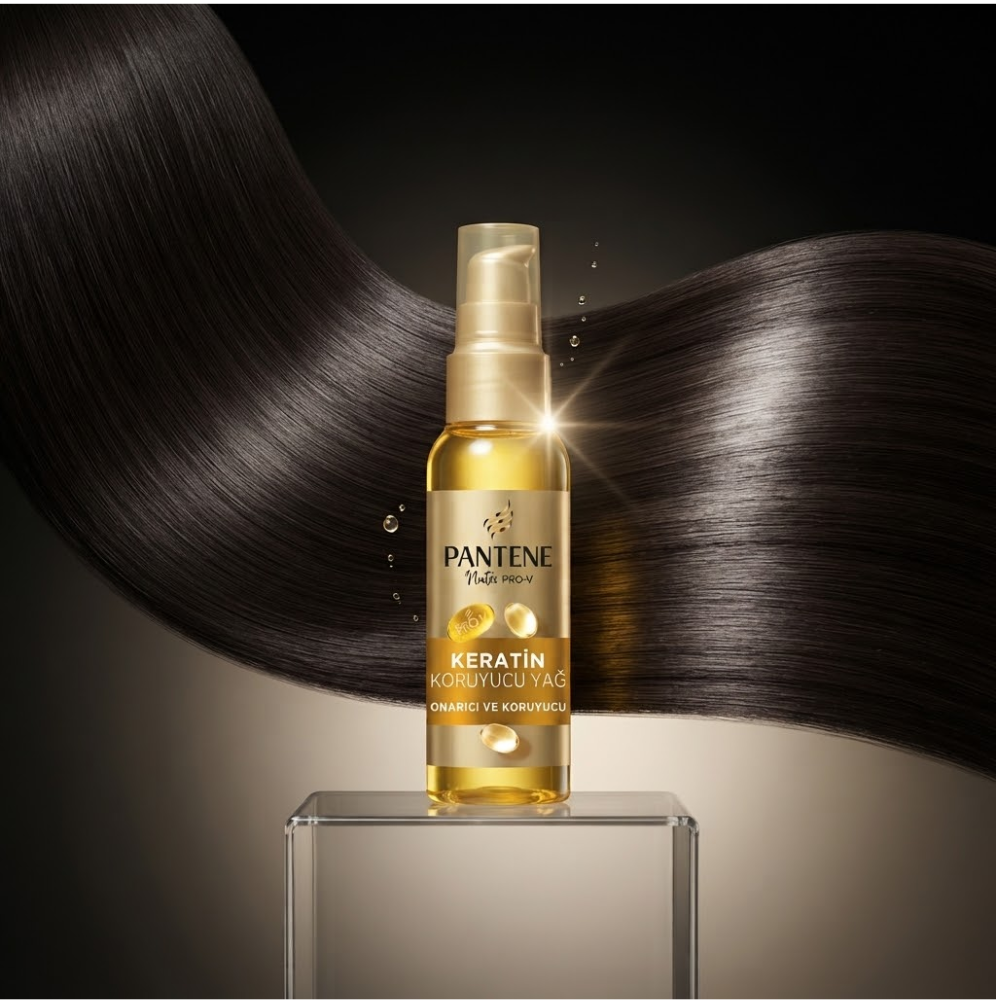 Pantene زيت ترميم الشعر بفيتامين E والكيراتين 100 مل