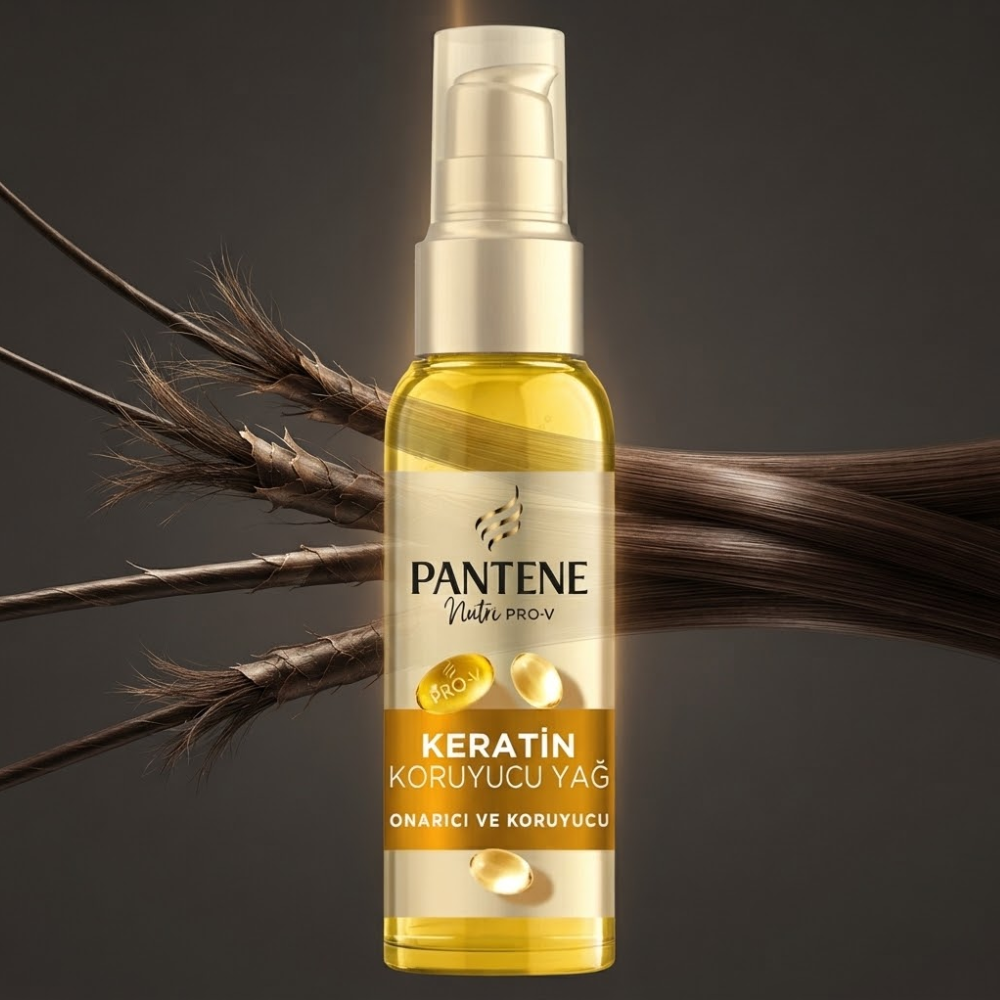 Pantene زيت ترميم الشعر بفيتامين E والكيراتين 100 مل