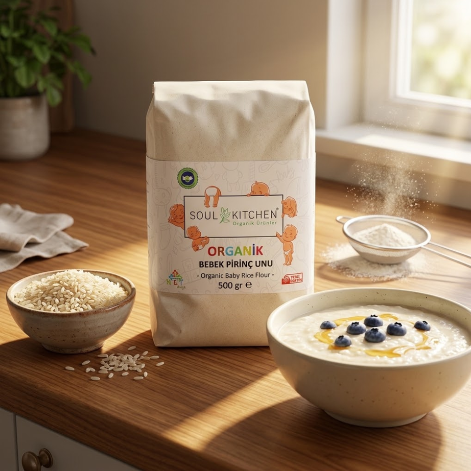 Soul Kitchen دقيق الأرز العضوي للأطفال 500 غرام