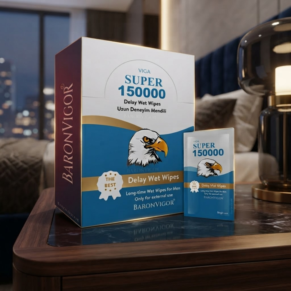 Viga مناديل مبللة للتأخير وتحسين الأداء 50 قطعة