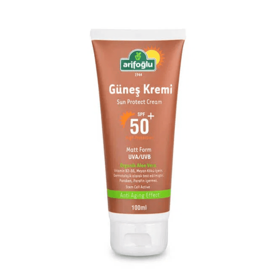 عارف أوغلو واقي شمس عشبي SPF 50 – حماية عالية 100 مل