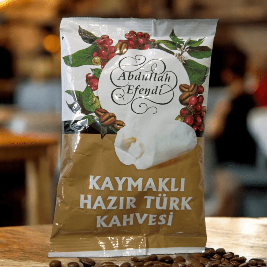 عبدالله أفندي قهوة تركية سريعة التحضير بنكهة القشطة 100 غرام