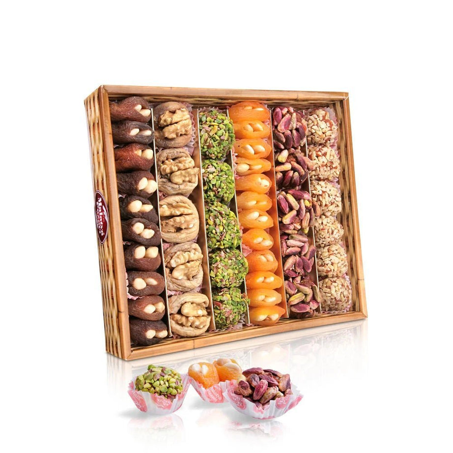 علبة فواكه مجففة فاخرة محشية بالمكسرات 800 غرام | مالطيا بزاريه