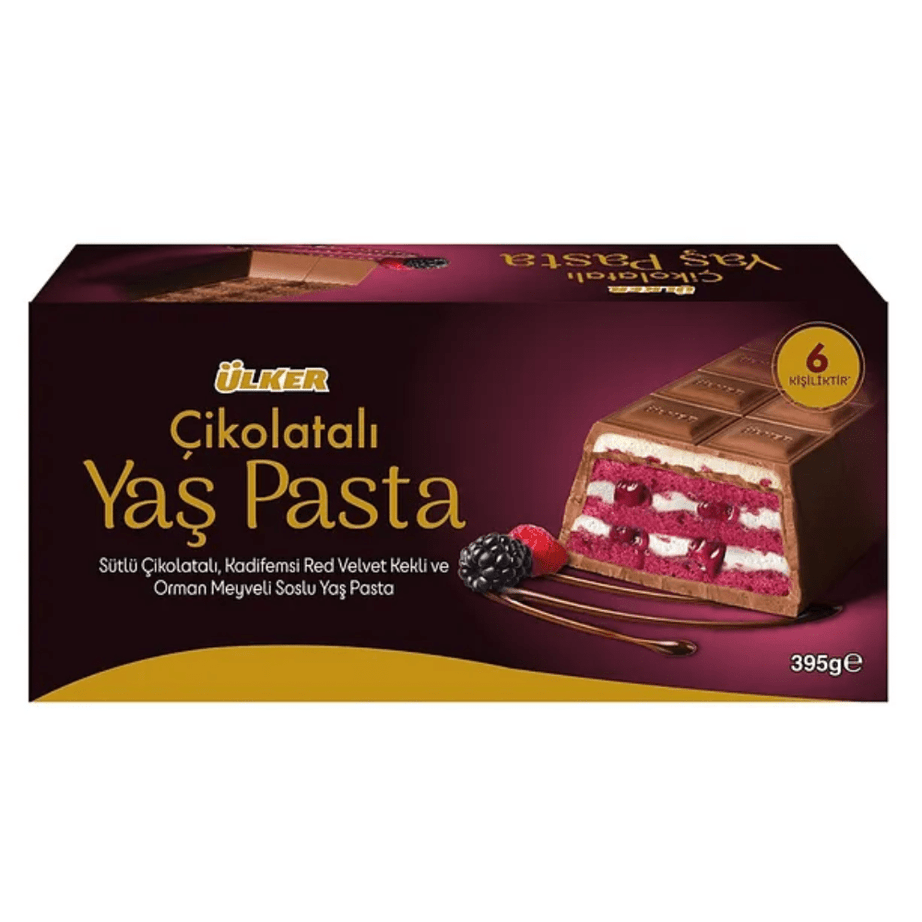 أولكر كيك الريد فيلفيت والكريمة والتوت بالشوكولا الفاخرة 395 غرام