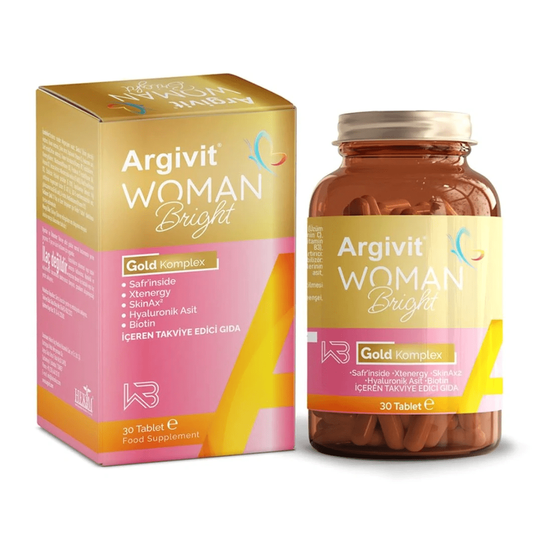 أرجيفيت برايت جولد كومبلكس مكمل غذائي للنساء - 30 حبة
