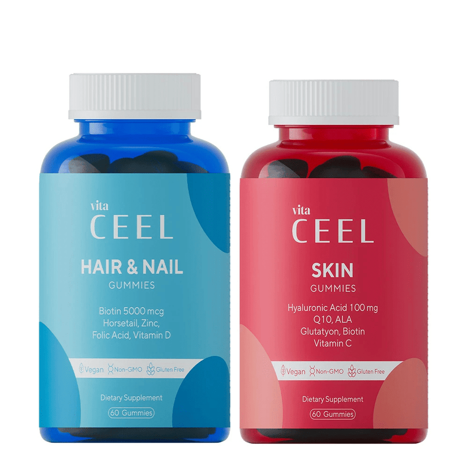 باكج علكة Vita Ceel للعناية بالشعر، الأظافر والبشرة