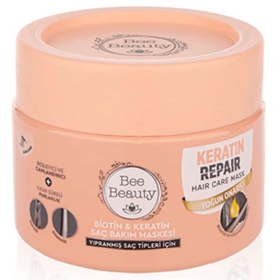 Bee Beauty ماسك العناية بالشعر بالبيوتين والكيراتين 300 مل