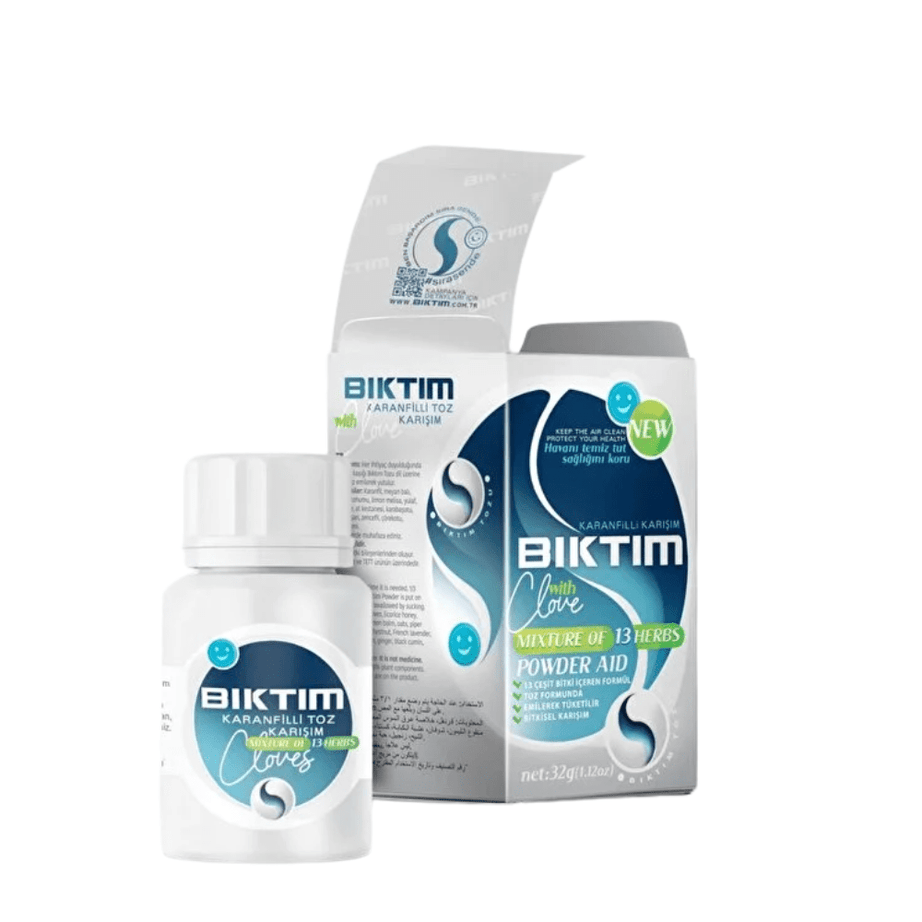 Bıktım مسحوق الأعشاب للمساعدة في الإقلاع عن التدخين