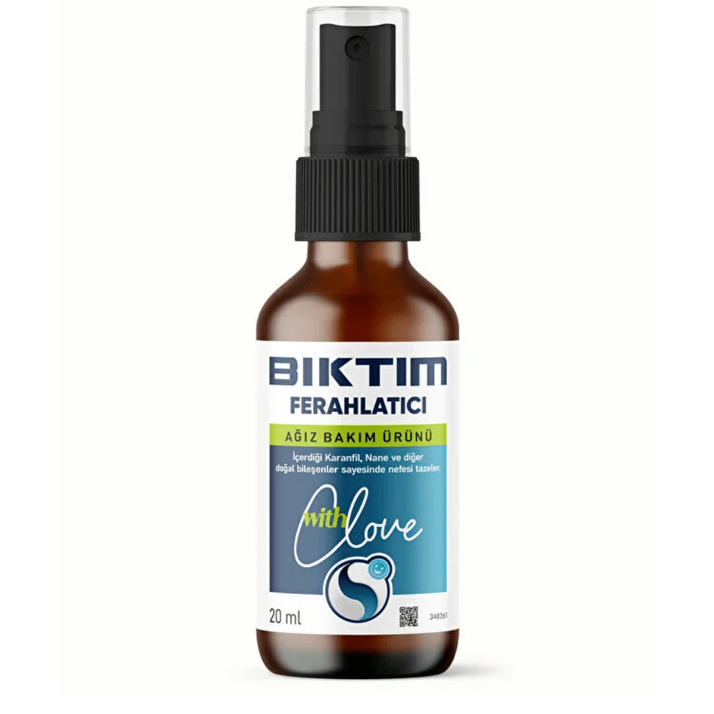 بخاخ Bıktım لإزالة رائحة الفم – انتعاش فوري برائحة النعناع والقرنفل