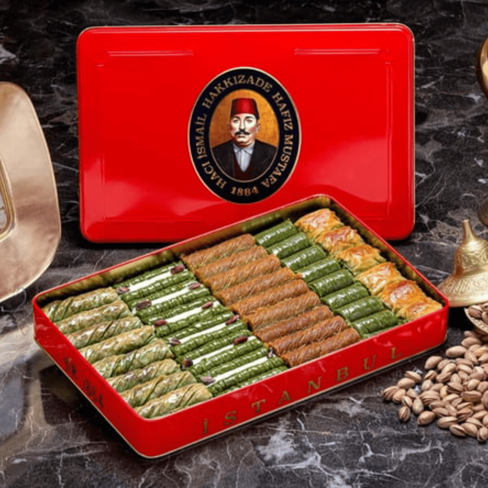 بقلاوة تركية فاخرة مشكلة بالفستق 2 كغ | حافظ مصطفى