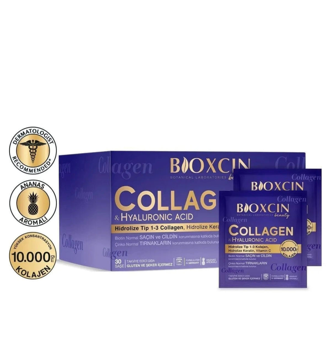 بيوكسين مسحوق الكولاجين البقري 30 كيس