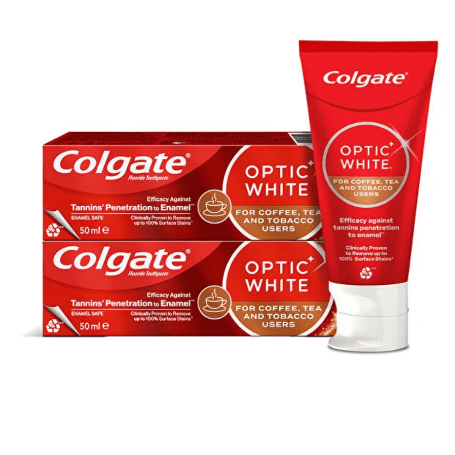 Colgate معجون تبييض الأسنان لمستخدمي القهوة والشاي والتبغ | عبوتين _ 50 مل