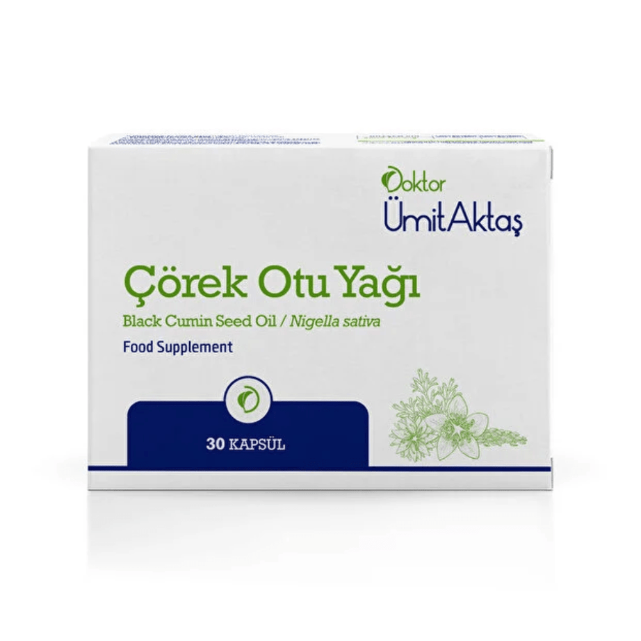 د أوميت أكتاش زيت الحبة السوداء – معصور على البارد 30 كبسولة