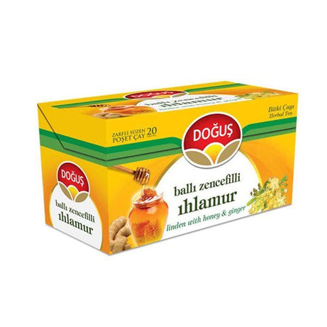 دوغوش شاي بالزنجبيل والعسل والزيزفون 20 ظرف